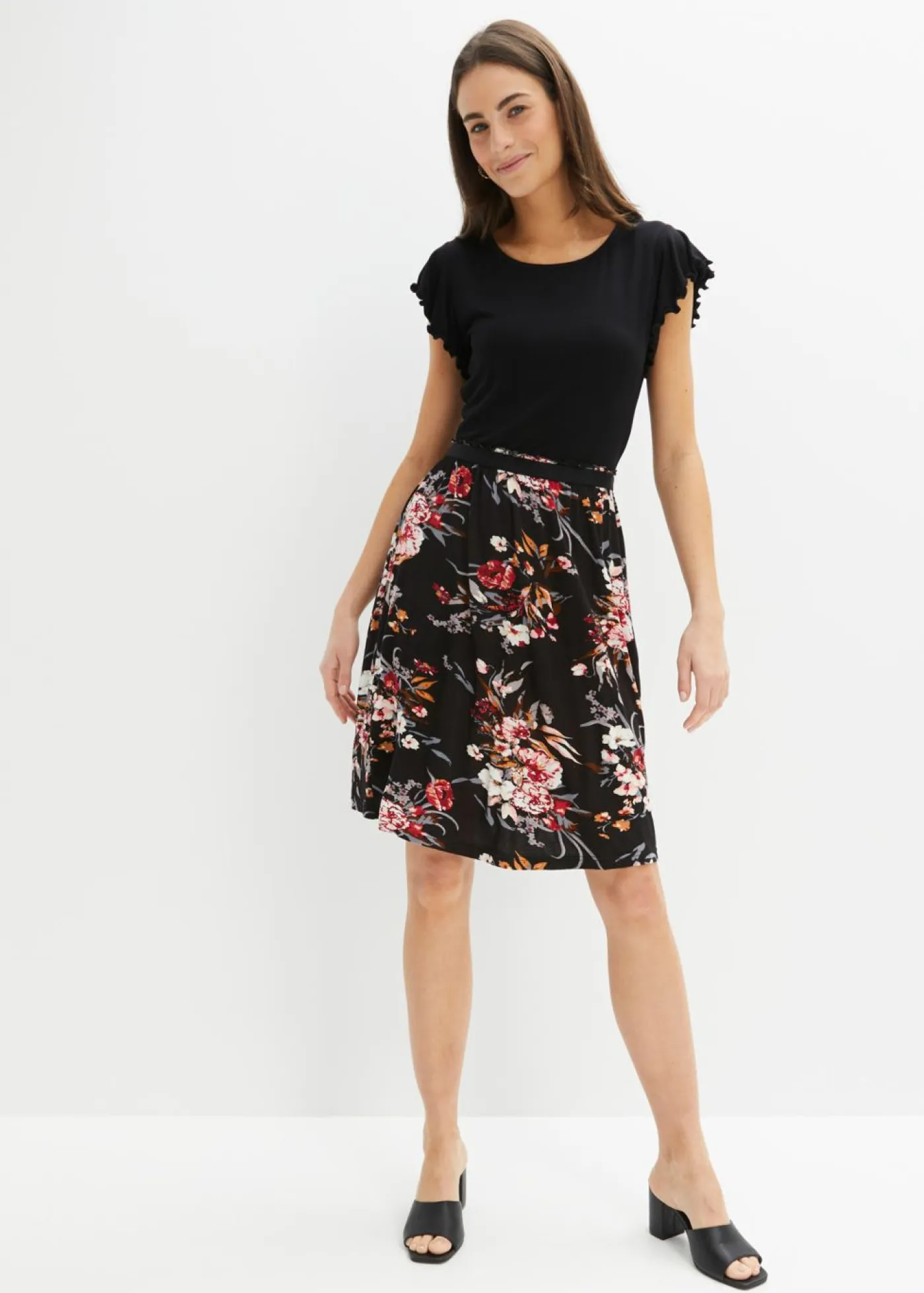 Vestido de punto de mezcla de viscosa Mujer Vestidos