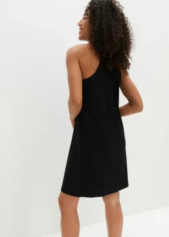 Outlet Vestido de punto de mezcla de lyocell fluido Mujer Básicos|Vestidos