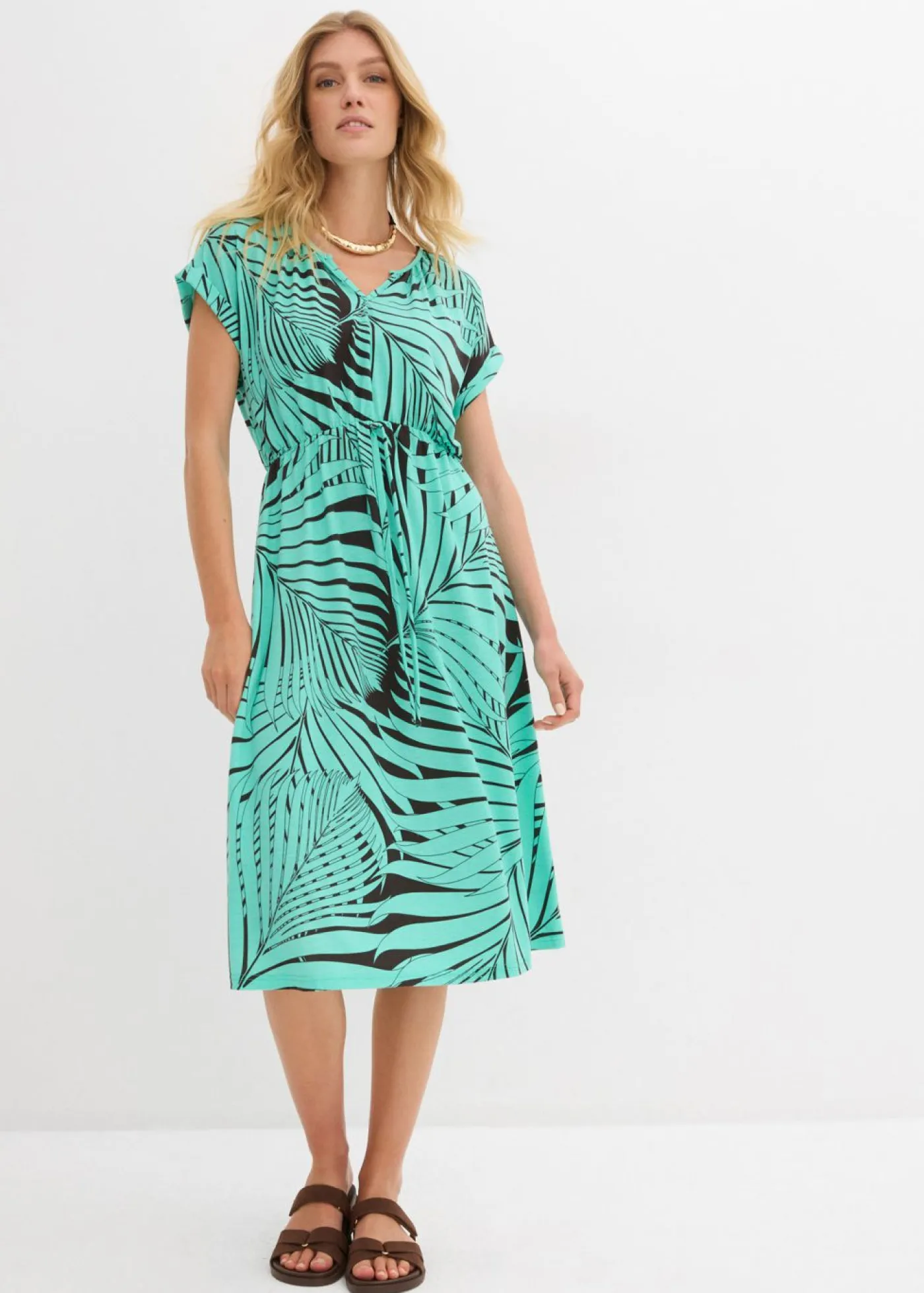 Best Vestido de punto de mezcla de viscosa fluida Mujer Vestidos