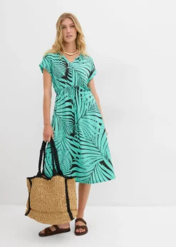 Best Vestido de punto de mezcla de viscosa fluida Mujer Vestidos