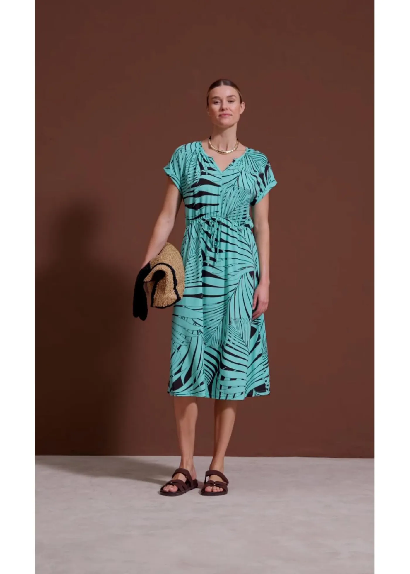 Best Vestido de punto de mezcla de viscosa fluida Mujer Vestidos