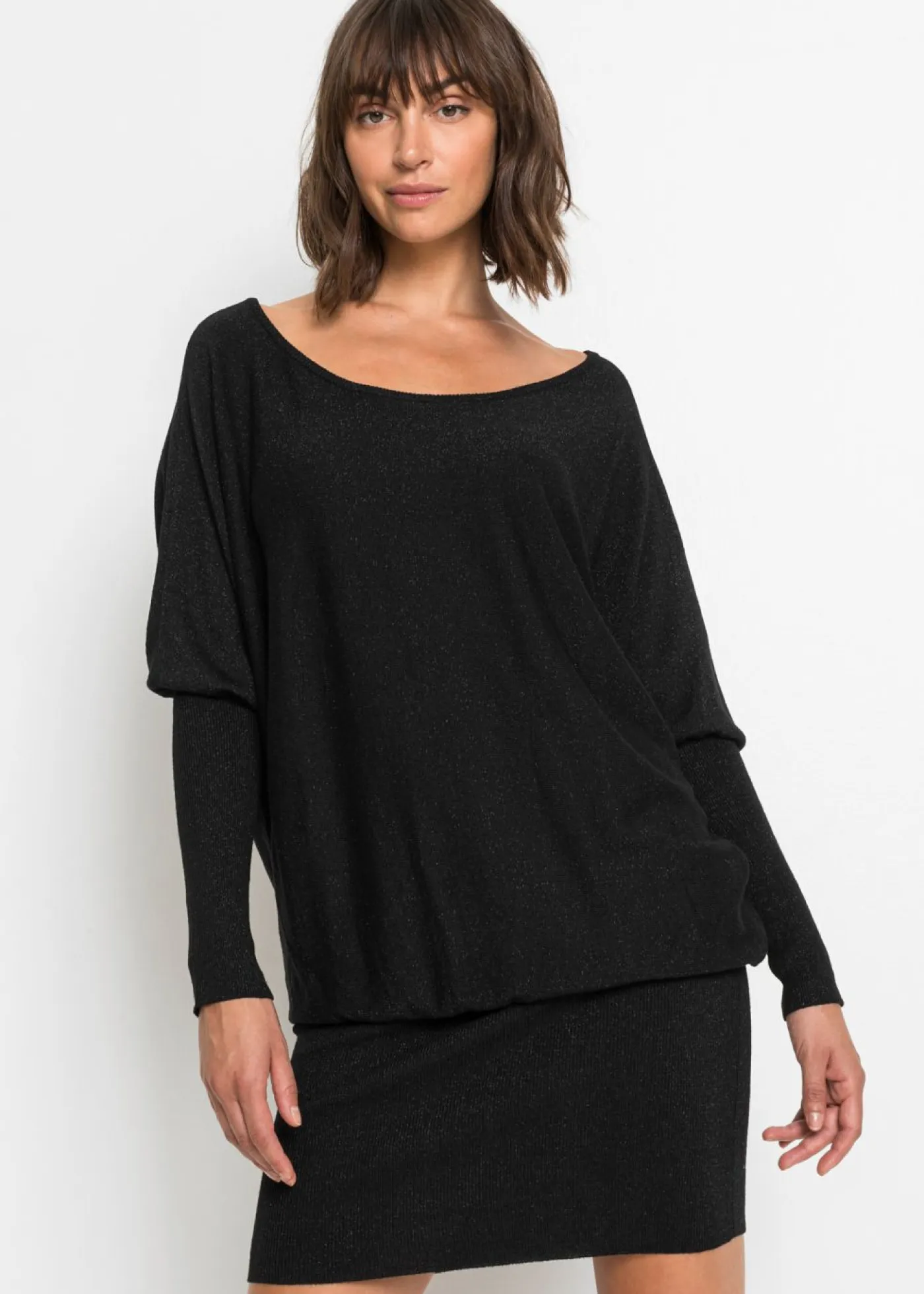 Outlet Vestido de punto de mezcla de viscosa fluida Mujer Vestidos|Ropa De Punto