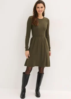 Best Vestido de punto de mezcla de viscosa Mujer Vestidos|Ropa De Punto