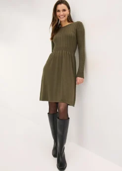 Best Vestido de punto de mezcla de viscosa Mujer Vestidos|Ropa De Punto