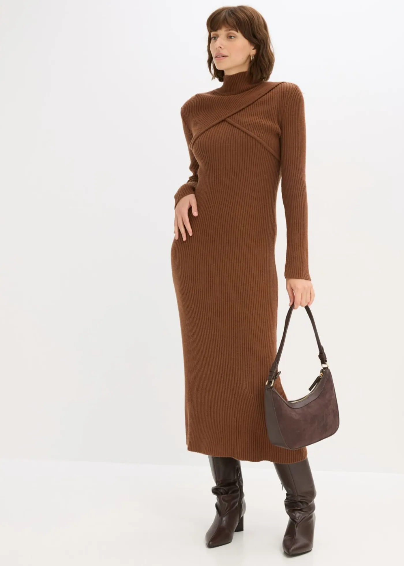 Online Vestido de punto de mezcla de viscosa suave Mujer Vestidos|Ropa De Punto