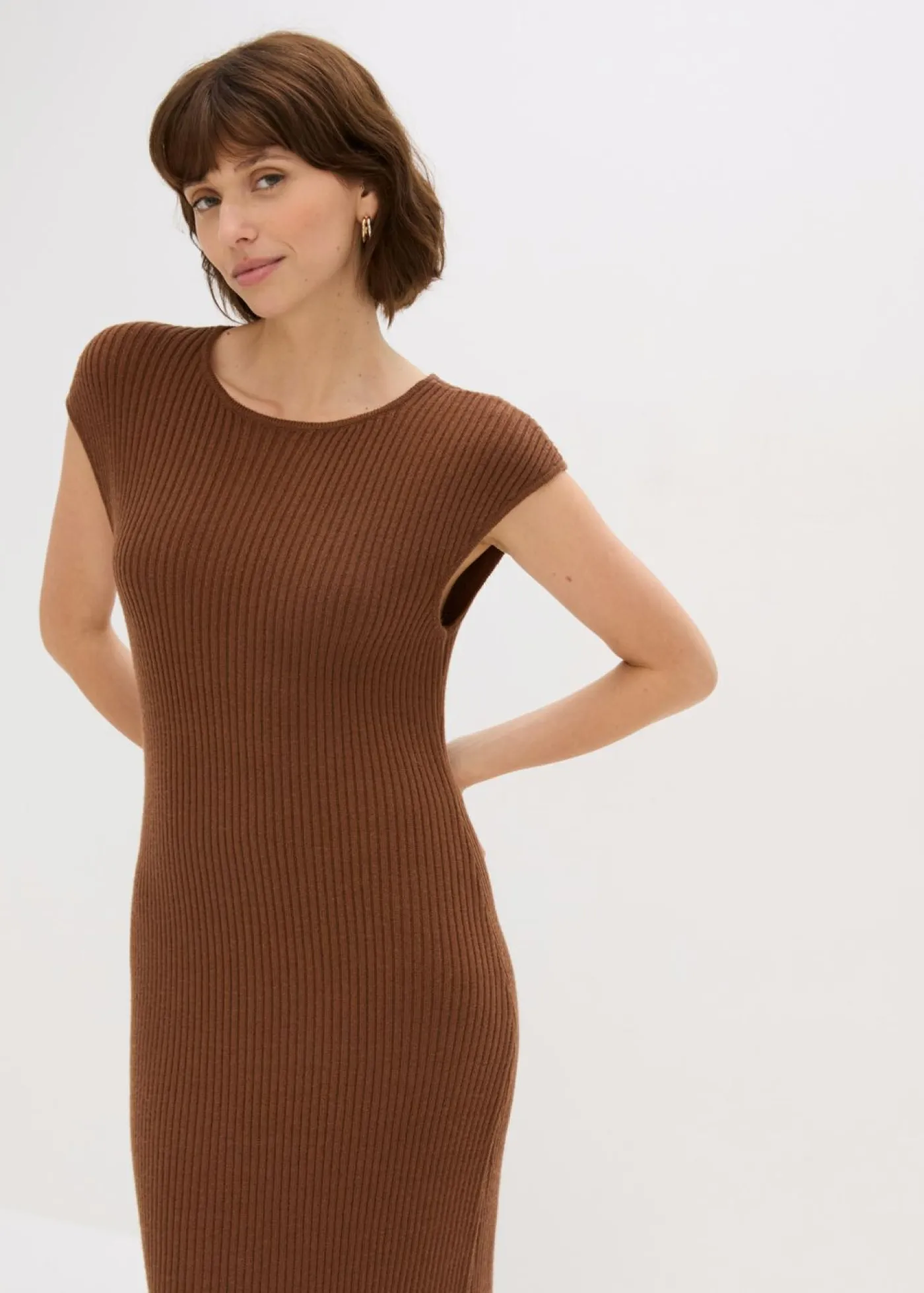 Online Vestido de punto de mezcla de viscosa suave Mujer Vestidos|Ropa De Punto