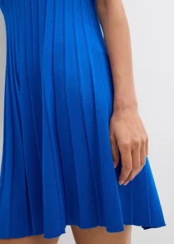 Outlet Vestido de punto de mezcla de viscosa con línea en A Mujer Esenciales|Vestidos
