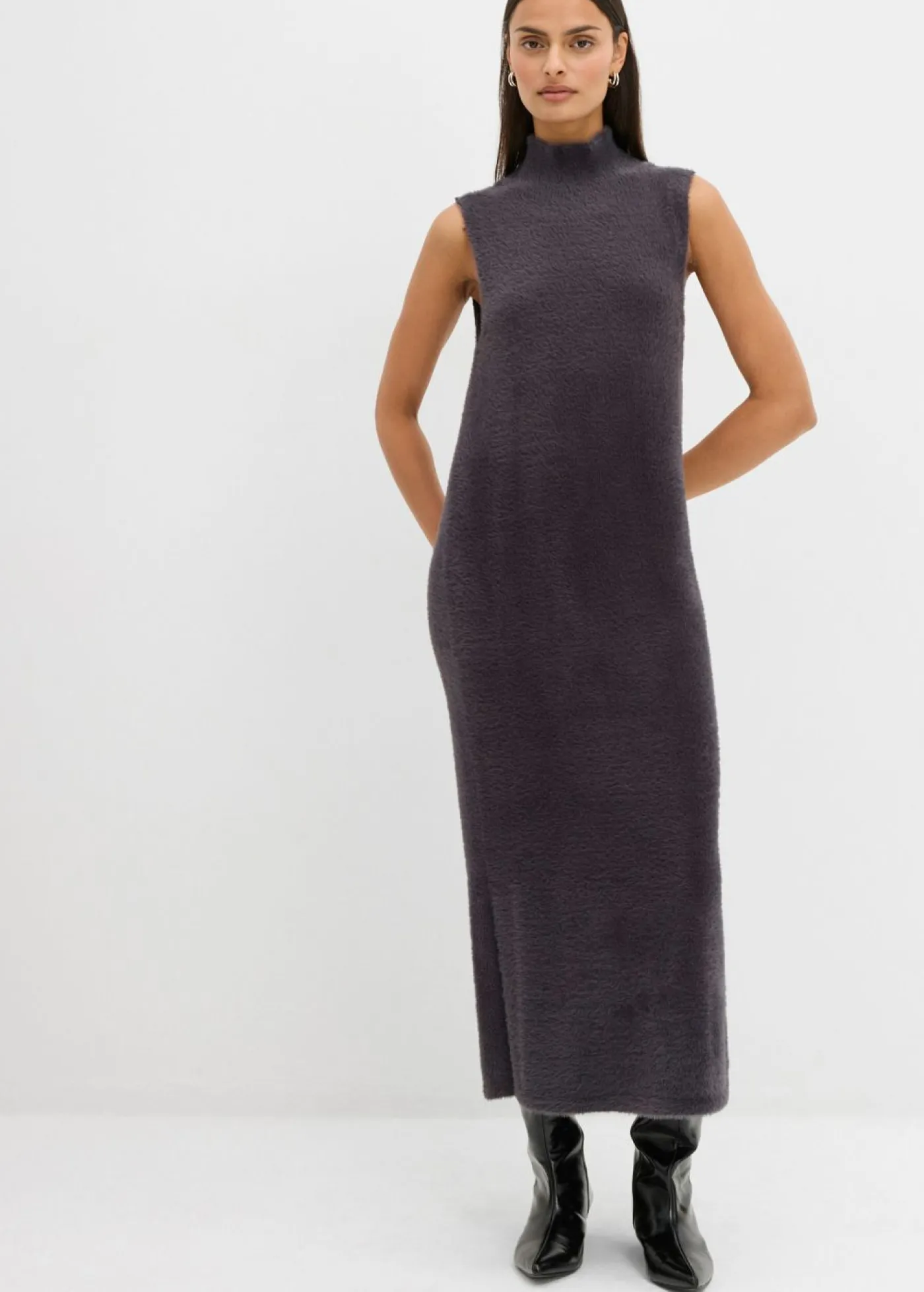 Clearance Vestido de punto de mezcla de viscosa Mujer Esenciales|Vestidos