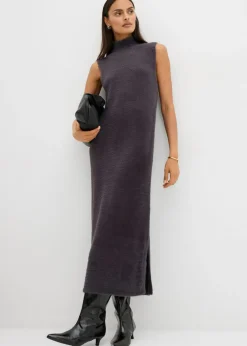 Clearance Vestido de punto de mezcla de viscosa Mujer Esenciales|Vestidos