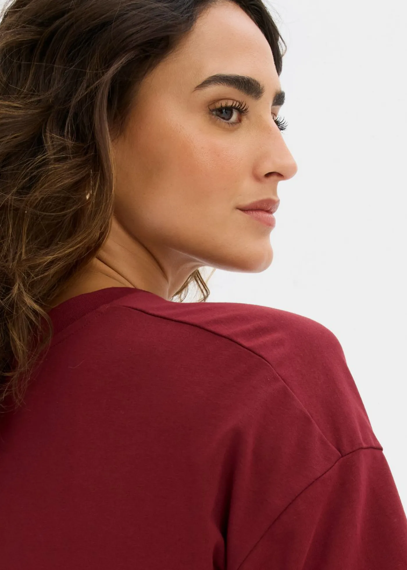 Vestido de punto de mezcla de algodón elástico Mujer Vestidos