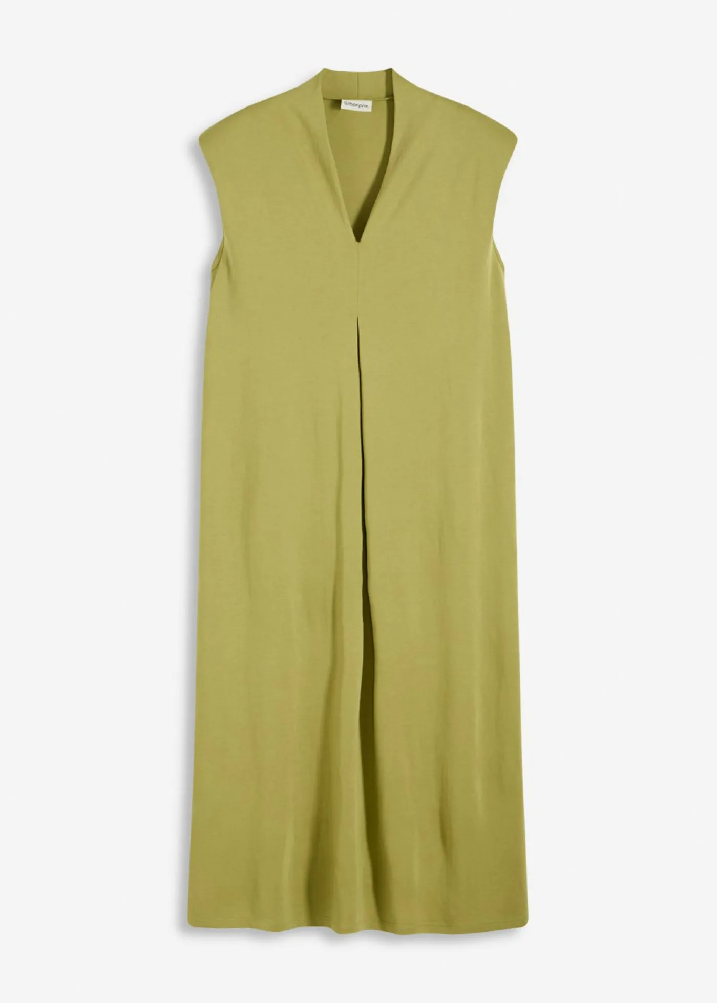 Vestido de punto de piqué de viscosa con hombreras Mujer Vestidos