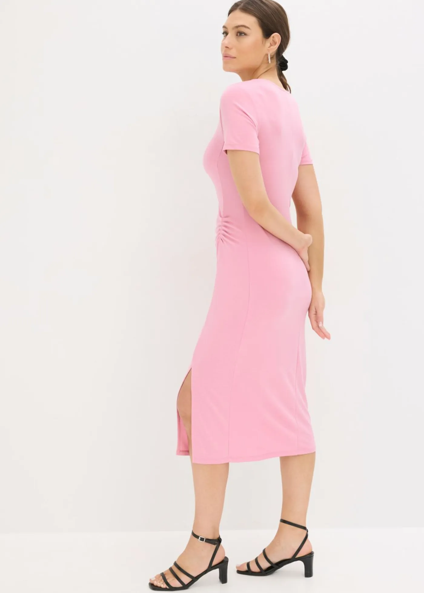 Online Vestido de punto de viscosa sostenible Mujer Vestidos|Novedades