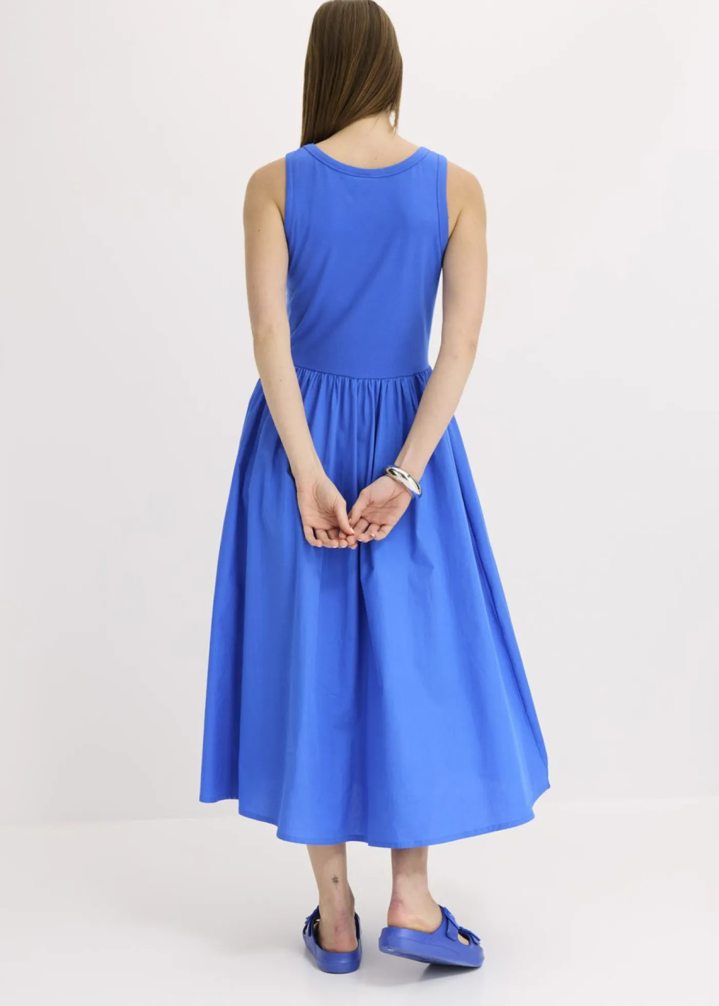 Outlet Vestido de punto en mezcla de materiales Mujer Vestidos