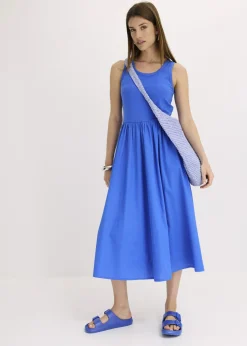 Outlet Vestido de punto en mezcla de materiales Mujer Vestidos