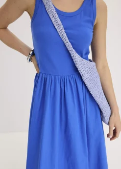 Outlet Vestido de punto en mezcla de materiales Mujer Vestidos