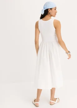 Vestido de punto en mezcla de materiales Mujer Vestidos