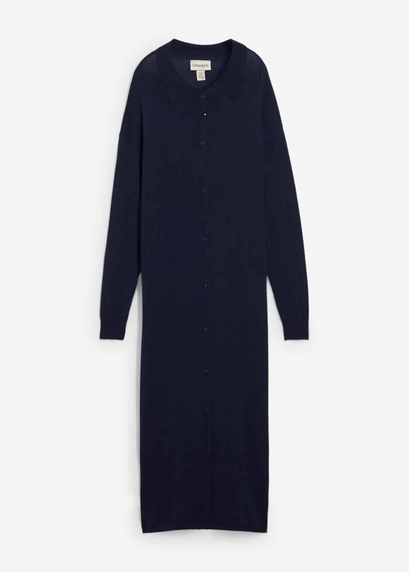 Vestido de punto fino de mezcla de viscosa Mujer Esenciales|Vestidos