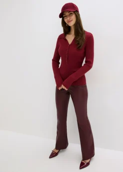 Outlet Vestido de punto fino de mezcla de viscosa suave Mujer Jerséis|Ropa De Punto