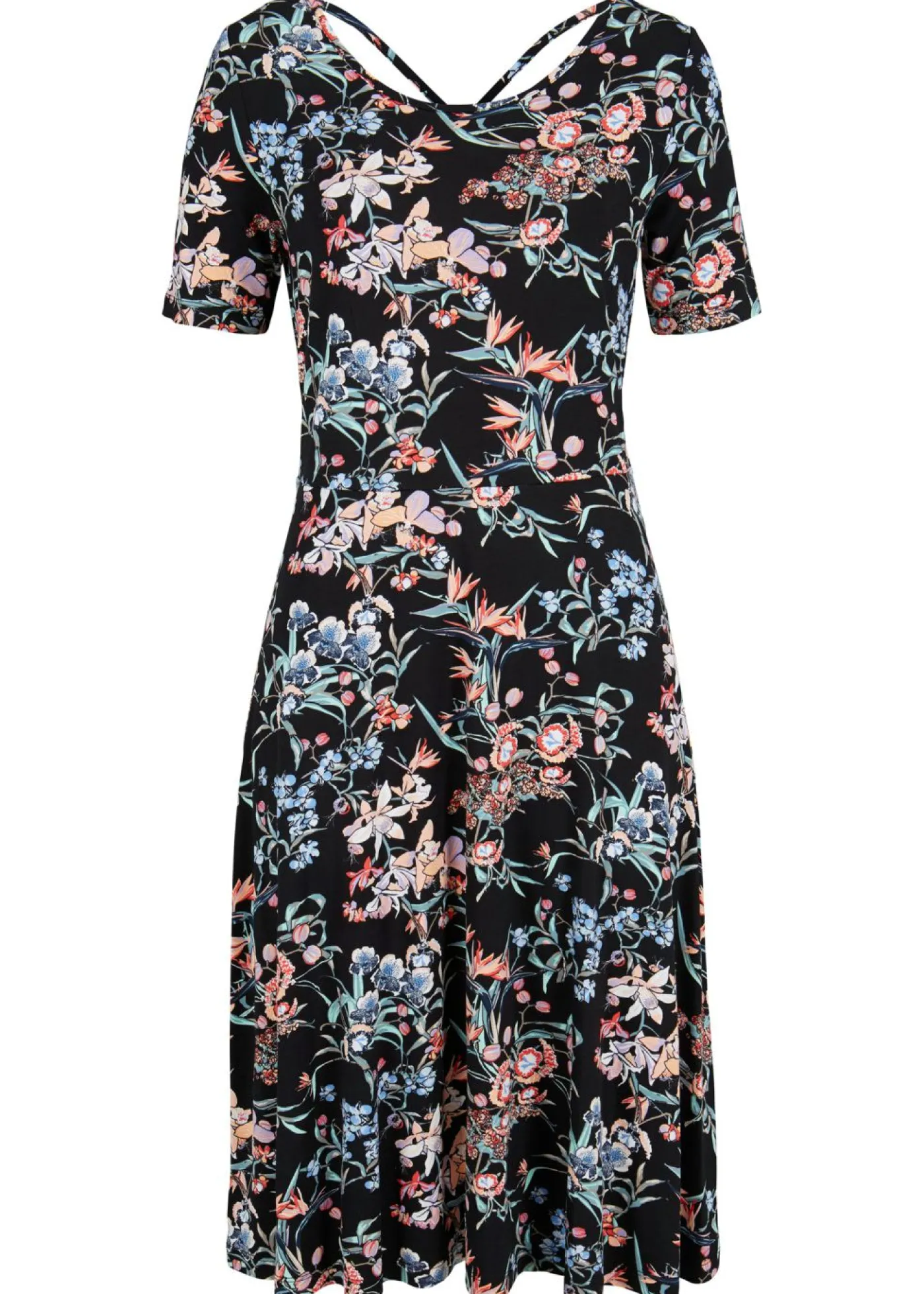 Best Vestido de punto hasta la rodilla con corte en A Mujer Vestidos