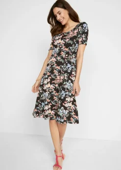 Best Vestido de punto hasta la rodilla con corte en A Mujer Vestidos