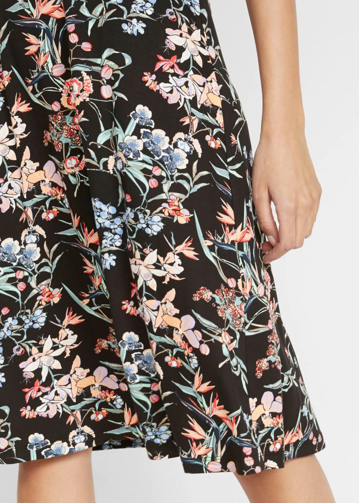 Best Vestido de punto hasta la rodilla con corte en A Mujer Vestidos