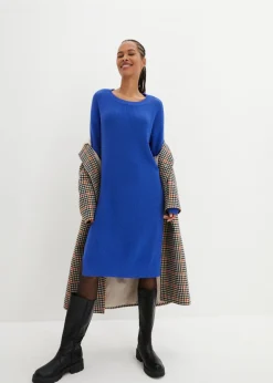 Vestido de punto holgado de canalé Mujer Vestidos|Ropa De Punto