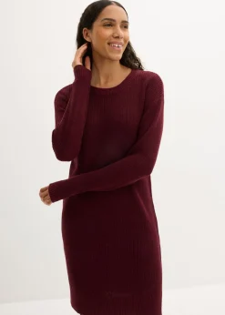 Best Vestido de punto holgado de canalé Mujer Vestidos|Ropa De Punto