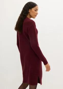 Best Vestido de punto holgado de canalé Mujer Vestidos|Ropa De Punto