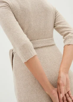 Sale Vestido de punto suave para el embarazo y la lactancia con mangas 3/4 Mujer Premamá