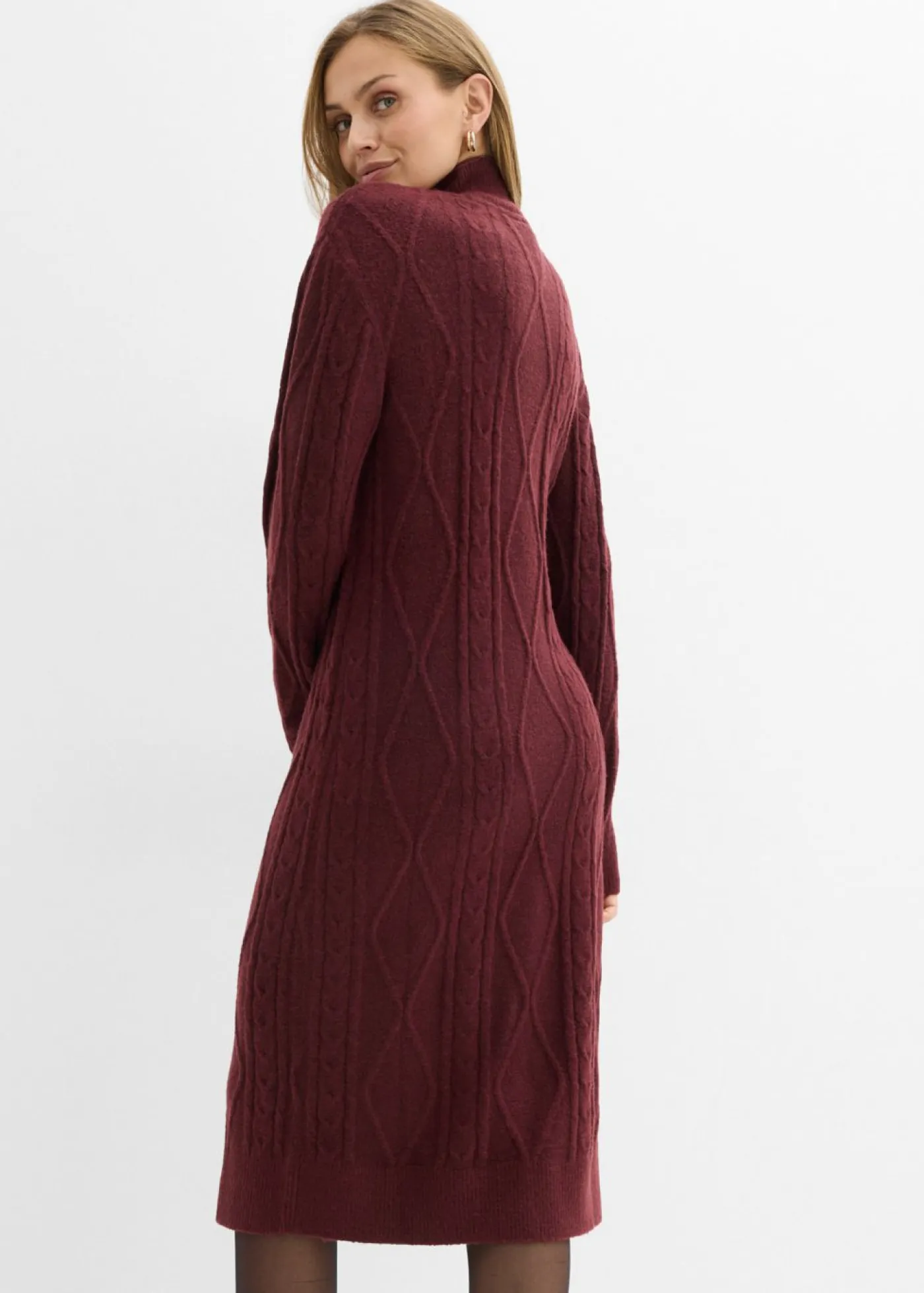 Hot Vestido de punto trenzado Mujer Vestidos|Ropa De Punto