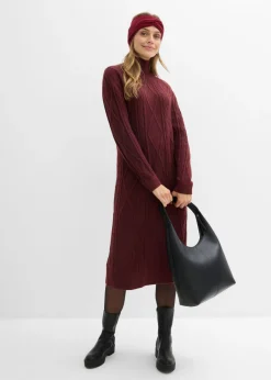 Hot Vestido de punto trenzado Mujer Vestidos|Ropa De Punto