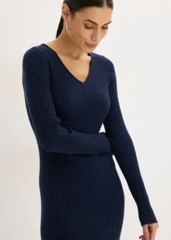 Vestido de punto y chaleco (2 piezas) Mujer Vestidos
