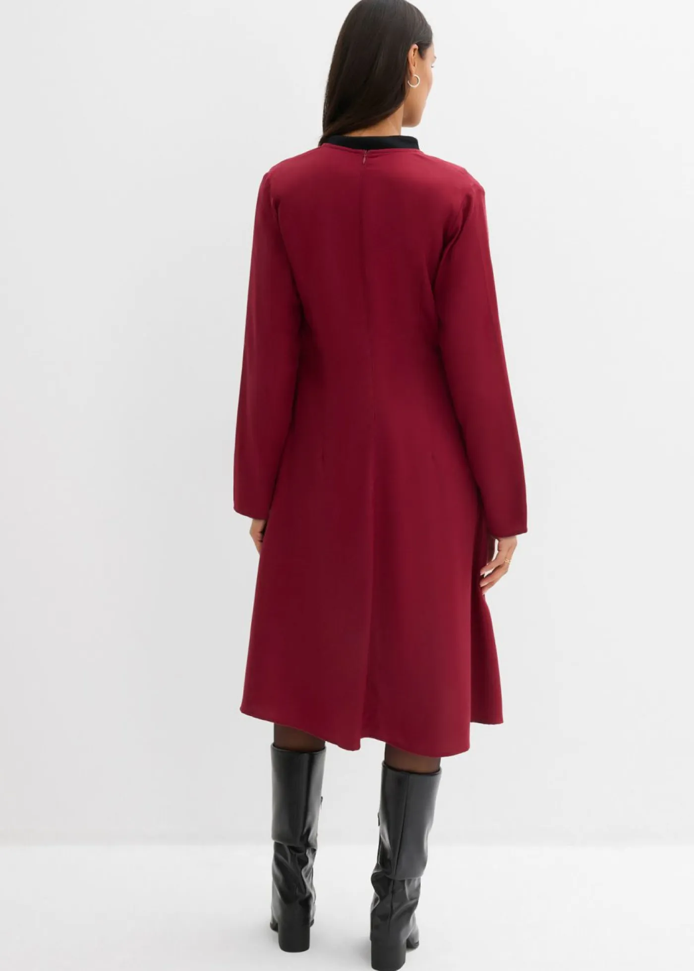 Clearance Vestido de sarga de lyocell fluido Mujer Esenciales|Vestidos