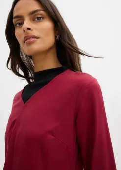 Clearance Vestido de sarga de lyocell fluido Mujer Esenciales|Vestidos