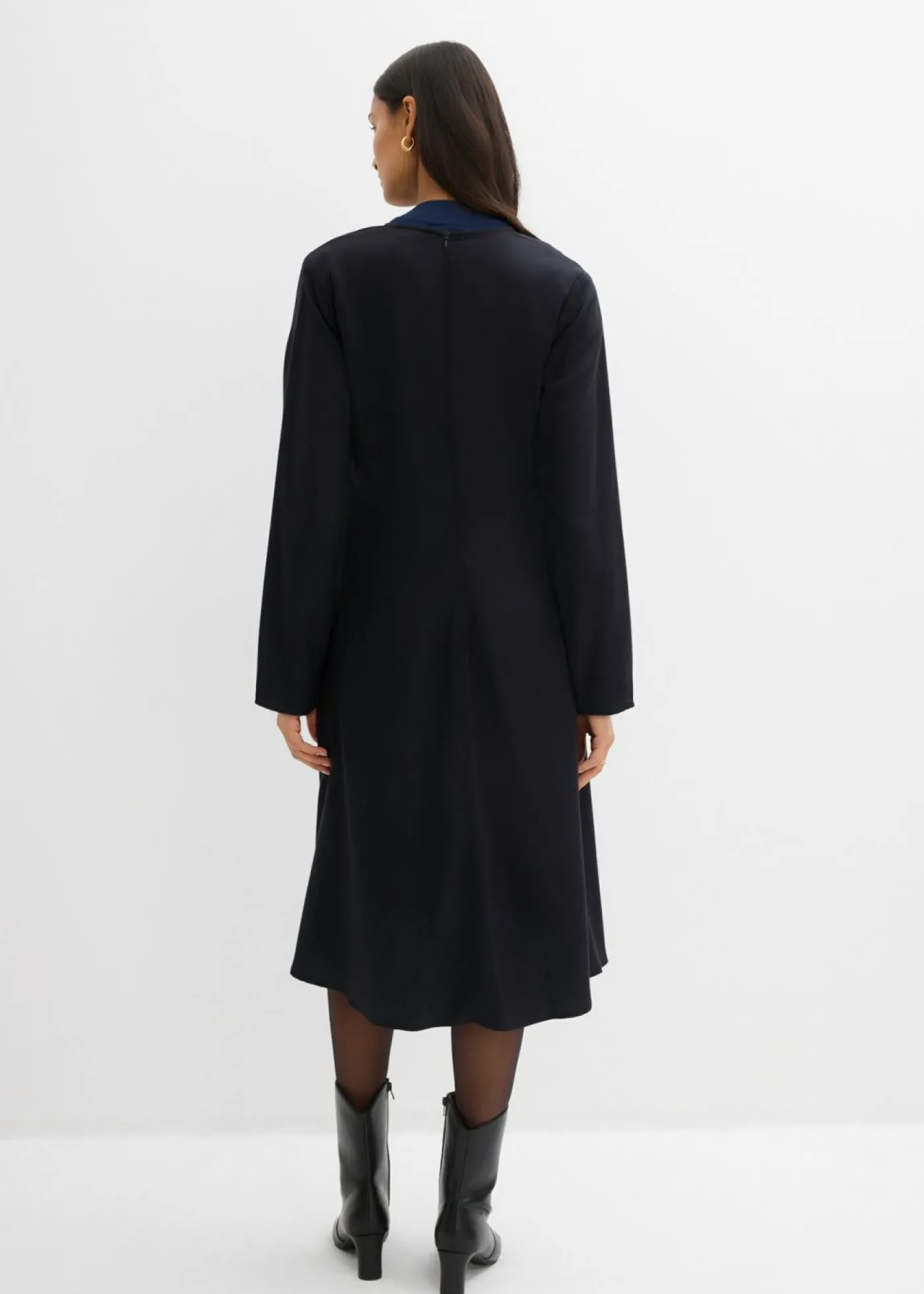 Outlet Vestido de sarga de lyocell fluido Mujer Esenciales|Vestidos