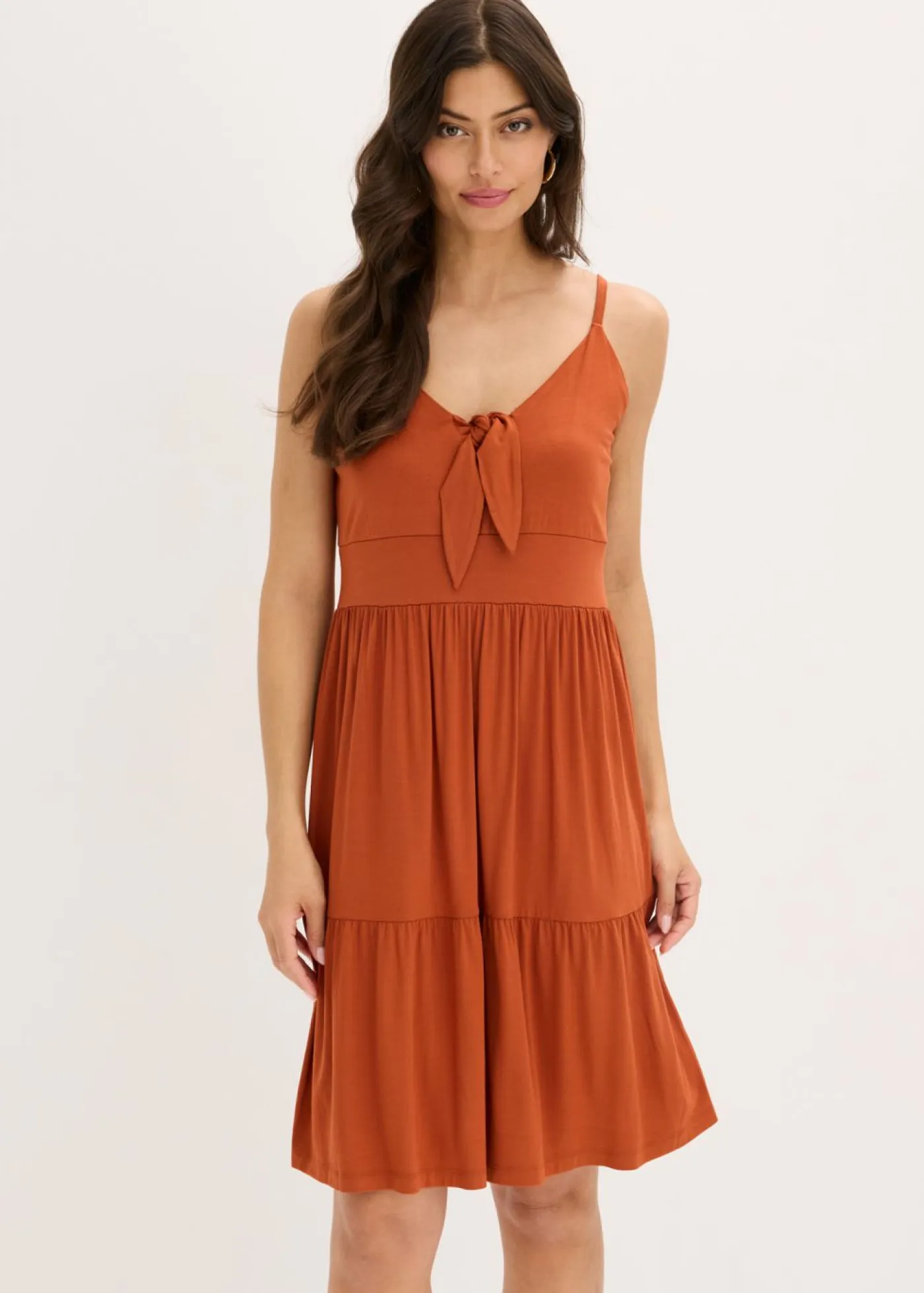 Outlet Vestido de tirantes con detalle de nudo Mujer Vestidos