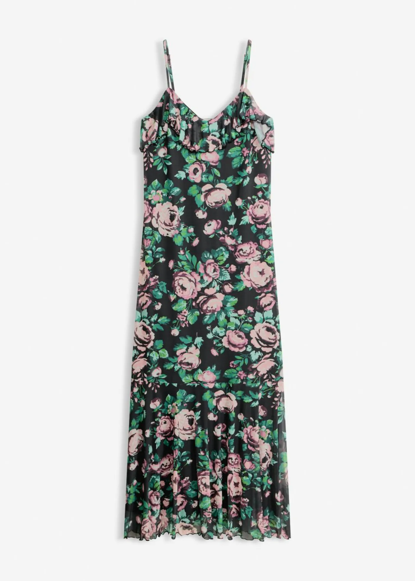 Hot Vestido de tirantes de malla suave Mujer Novedades