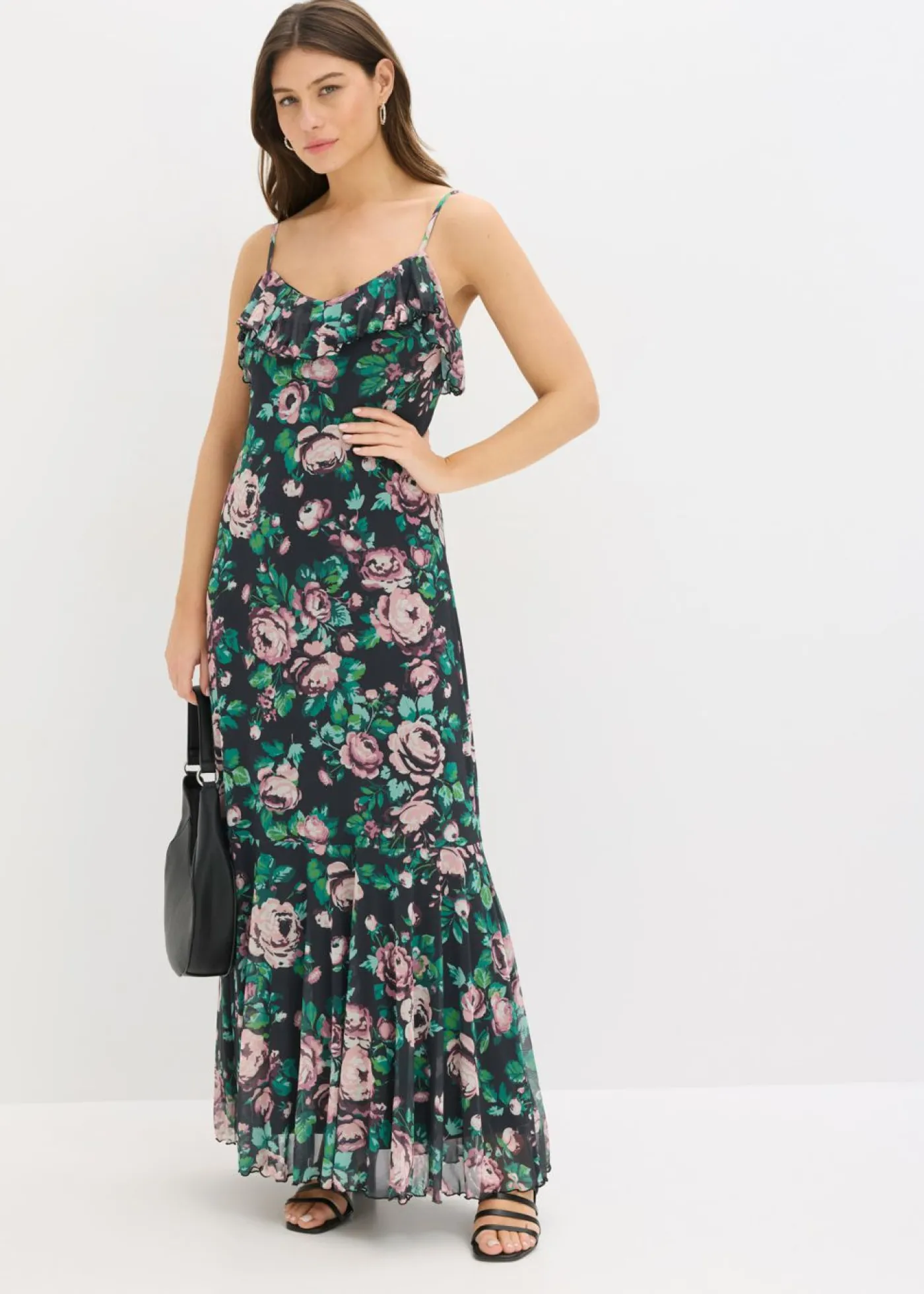 Hot Vestido de tirantes de malla suave Mujer Novedades
