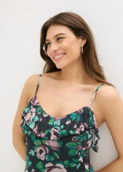 Hot Vestido de tirantes de malla suave Mujer Novedades