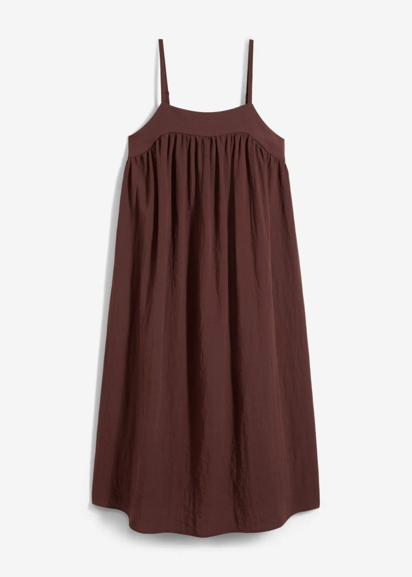 Outlet Vestido de tirantes de mezcla suave de viscosa Mujer Vestidos