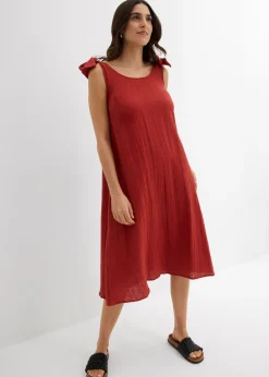 Hot Vestido de tirantes de muselina suave Mujer Vestidos