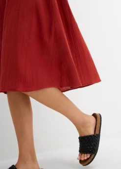 Hot Vestido de tirantes de muselina suave Mujer Vestidos