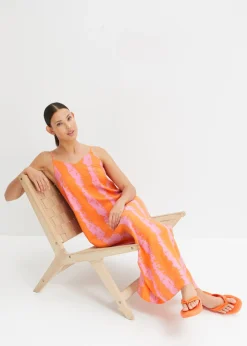Best Vestido de tirantes de viscosa fluida Mujer Vestidos
