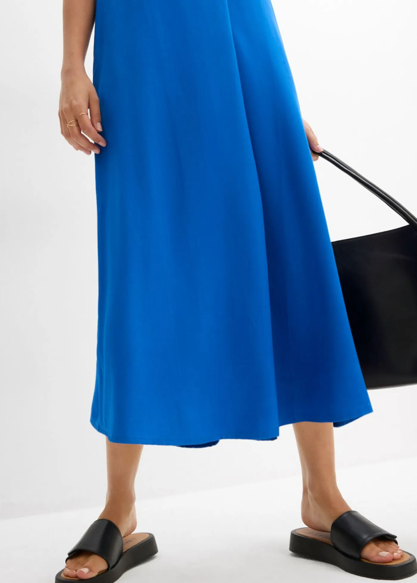 Online Vestido de tirantes de viscosa fluida Mujer Vestidos