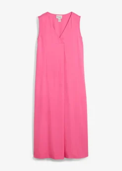 Vestido de tirantes de viscosa fluida Mujer Vestidos