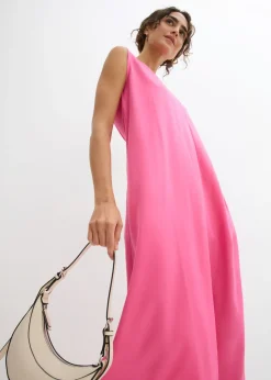 Vestido de tirantes de viscosa fluida Mujer Vestidos
