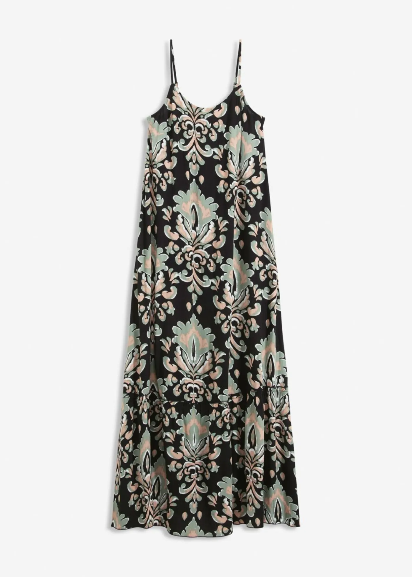 Sale Vestido de tirantes de viscosa estructurada Mujer Vestidos