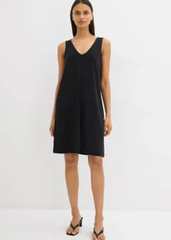 New Vestido de tirantes fluido con escote en V Mujer Esenciales|Vestidos