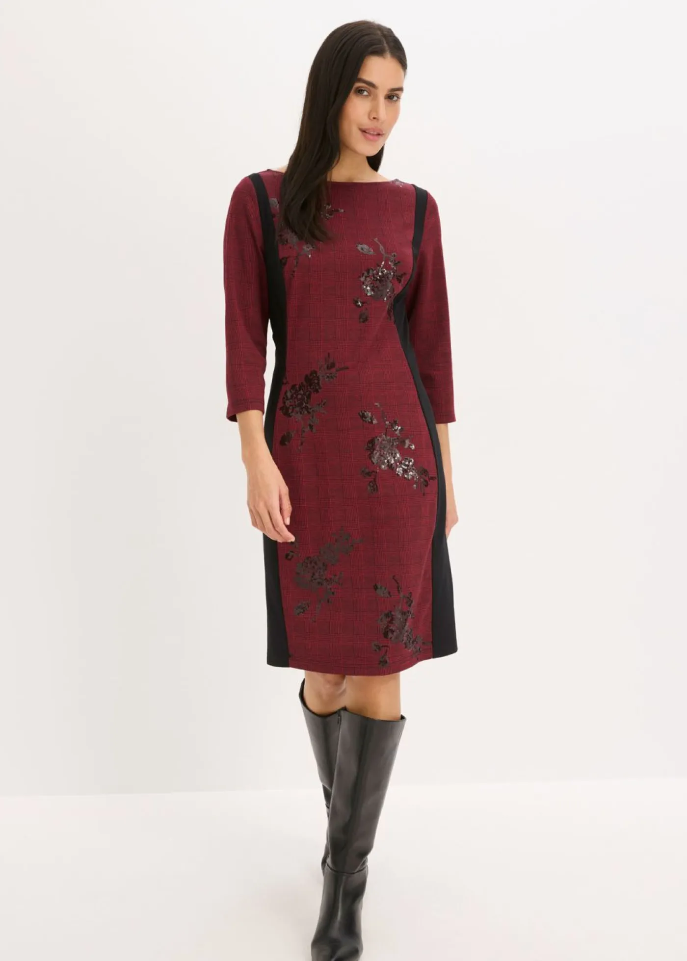 Hot Vestido de tubo con bordado de lentejuelas Mujer Vestidos