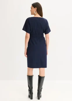 Clearance Vestido de tubo con mangas tipo murciélago Mujer Vestidos